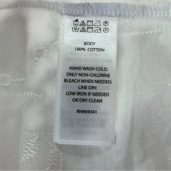 House of Harlow 1960 White Daisy Cotton Tie-Front Shrug Cover-Up One Size - Picture 8 of 8